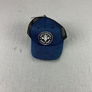 Affliction Hat Cap Blue‎ Black Trucker Adjustable Snapback Embroidered Adult NEW